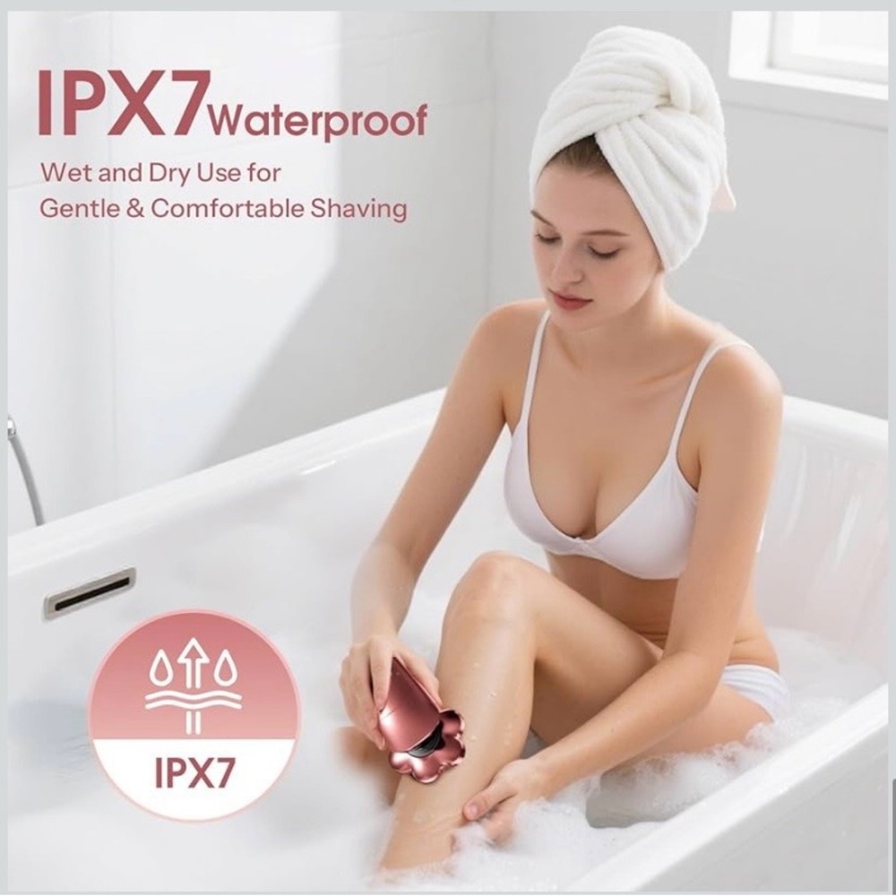 NEW - Electric Razors for Women Legs : 5-in-1 Rechargeable Body Shaver, 7D - Picture 5 of 6